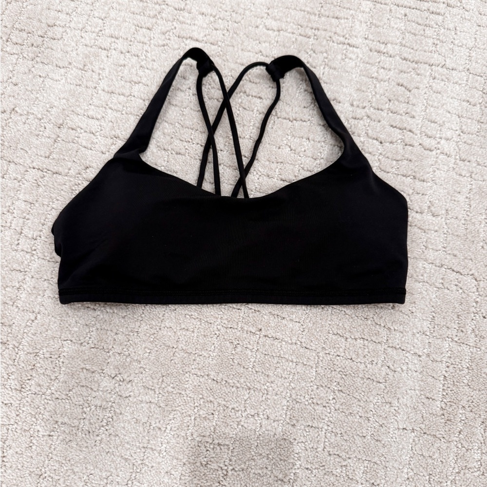 Lululemon Black Strappy Back Sports Bra